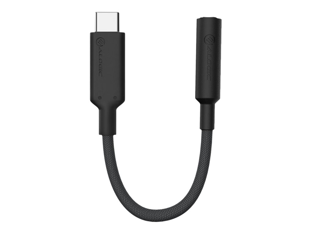 ALOGIC ELPC35A-BK mobile phone cable Black 0.1 m USB-C 3.5 mm
