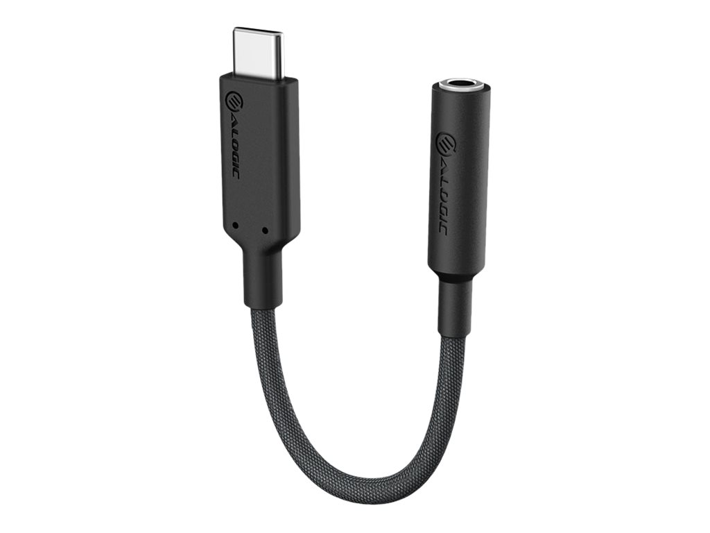 ALOGIC ELPC35A-BK cavo per cellulare Nero 0,1 m USB-C 3,5 mm