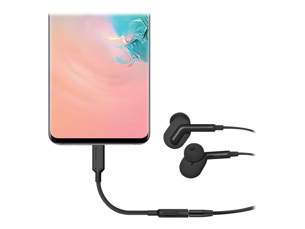 ALOGIC ELPC35A-BK cavo per cellulare Nero 0,1 m USB-C 3,5 mm