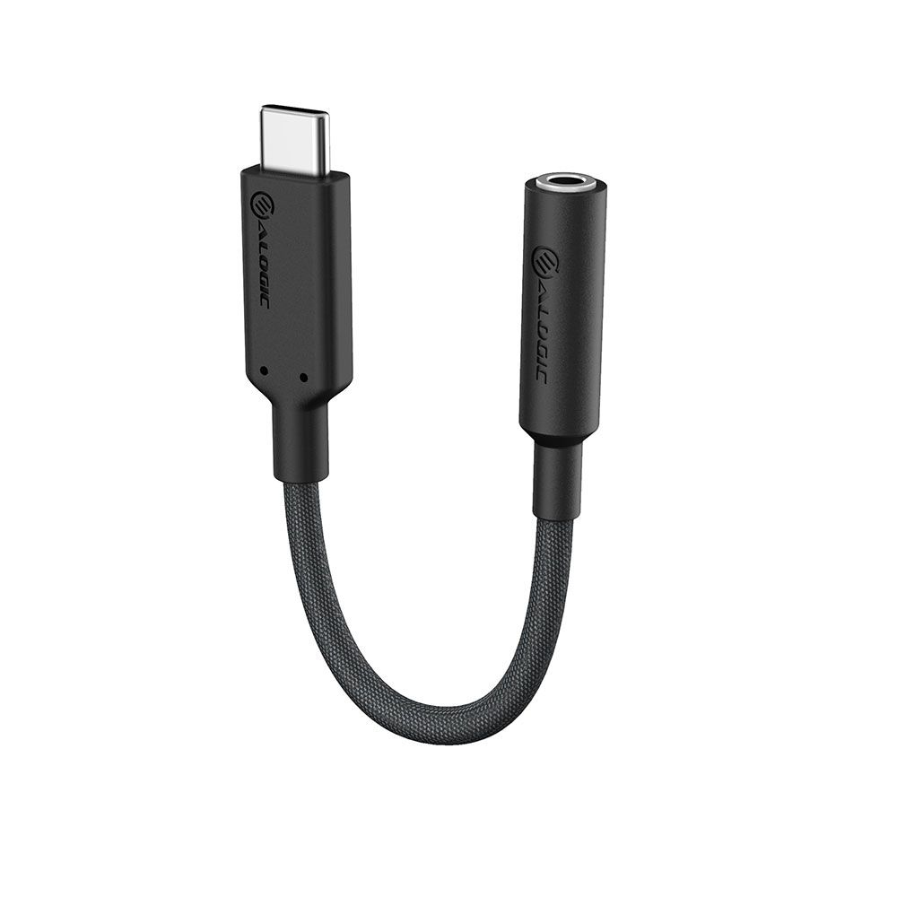 ALOGIC ELPC35A-BK cavo per cellulare Nero 0,1 m USB-C 3,5 mm