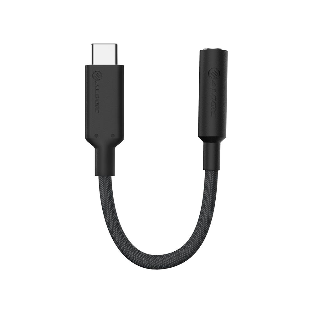 ALOGIC ELPC35A-BK cavo per cellulare Nero 0,1 m USB-C 3,5 mm
