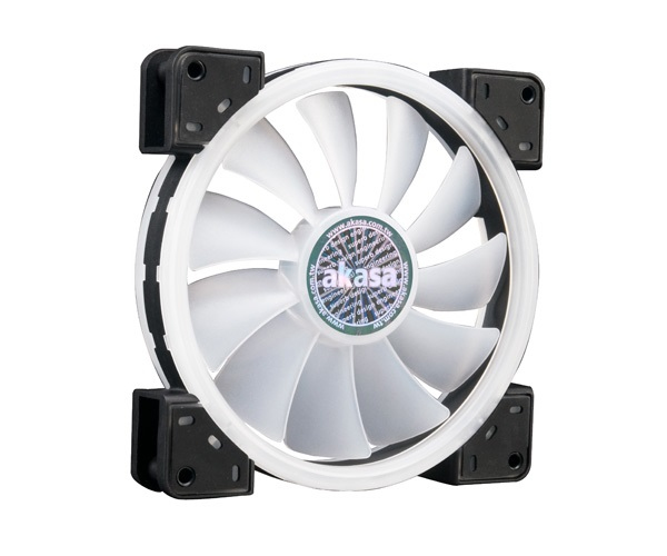Akasa Vegas TLY Carcasa del ordenador Ventilador 14 cm Negro, Translcido