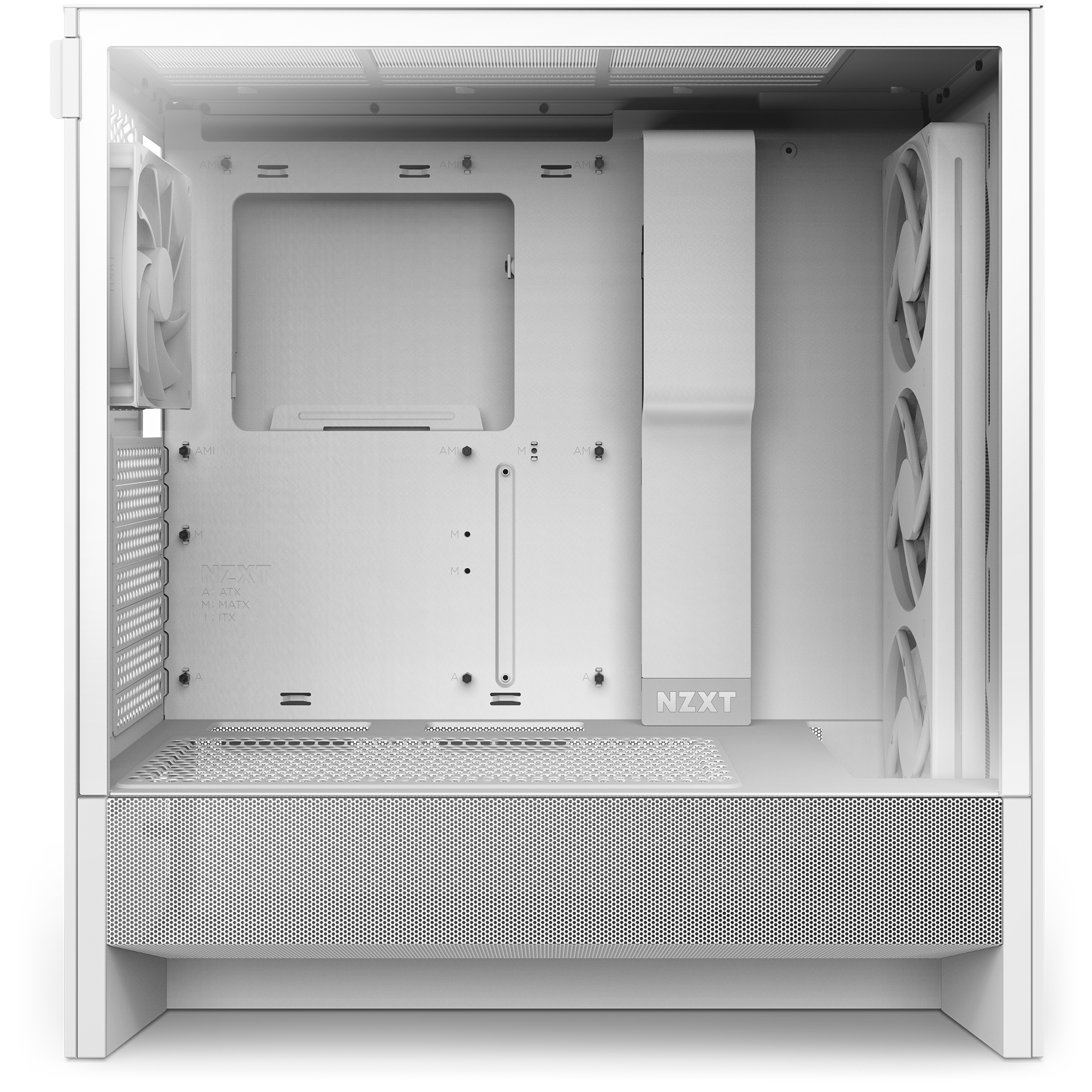 NZXT H series H5 Flow RGB - Mid tower - E-ATX - Seitenteil mit Fenster (geh�rtetes Glas)