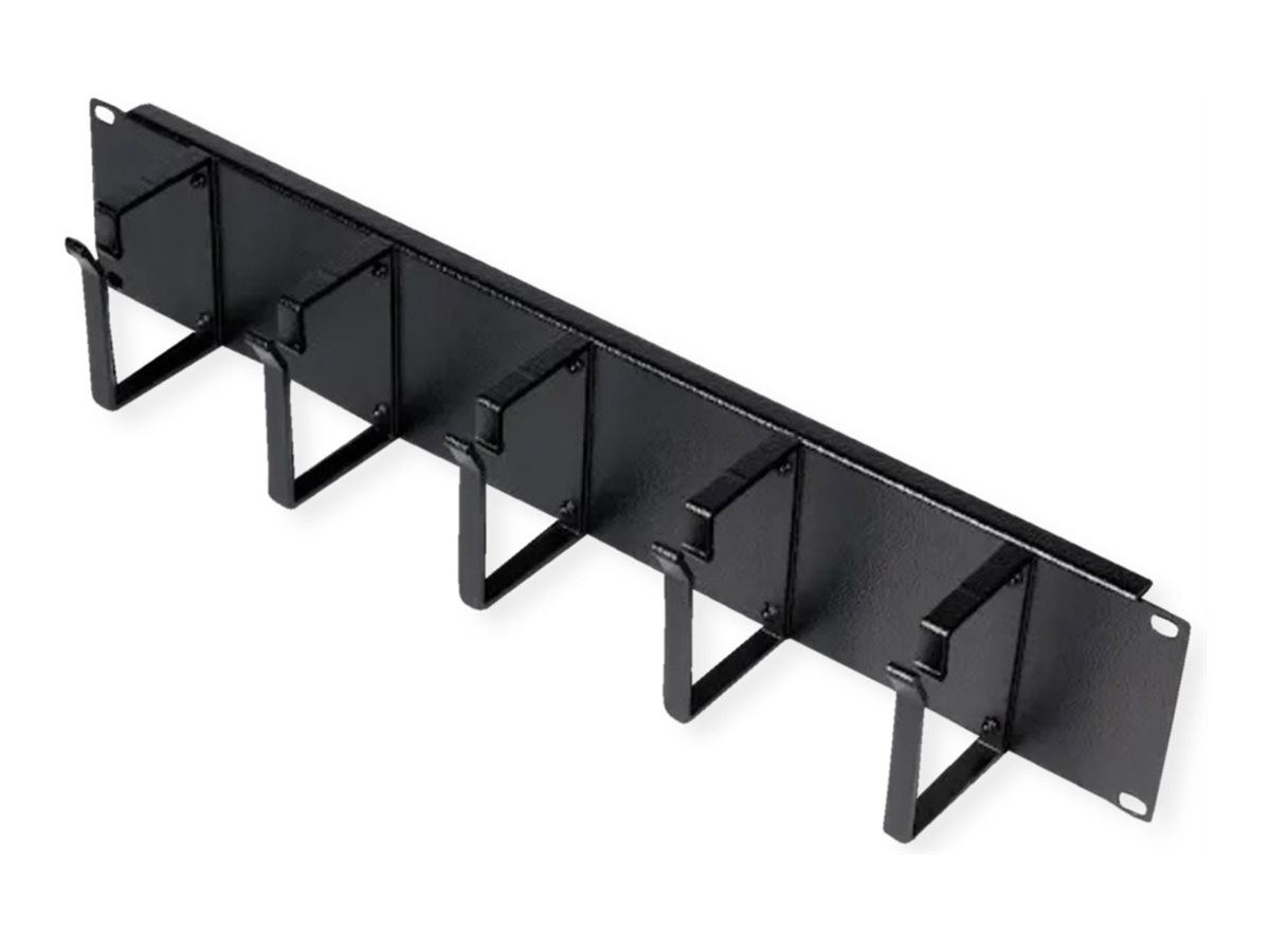 ROLINE Patch Panel - 85 x 60 mm - Jet Black, RAL 9005 - 2U - 48.3 cm (19)