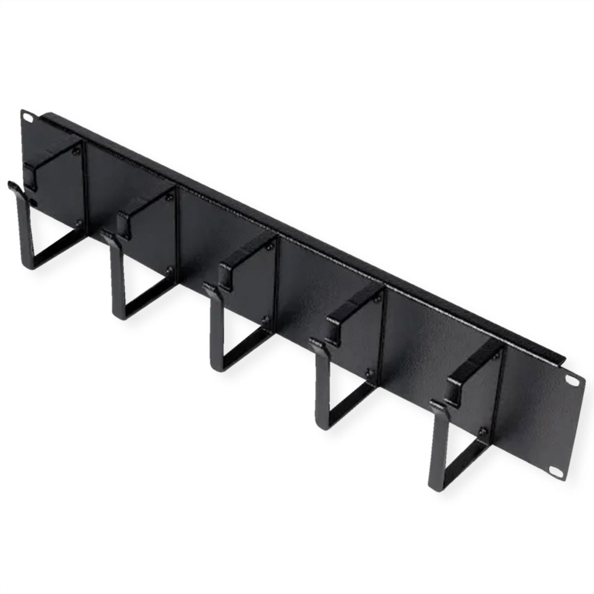 ROLINE Patch Panel - 85 x 60 mm - Jet Black, RAL 9005 - 2U - 48.3 cm (19)