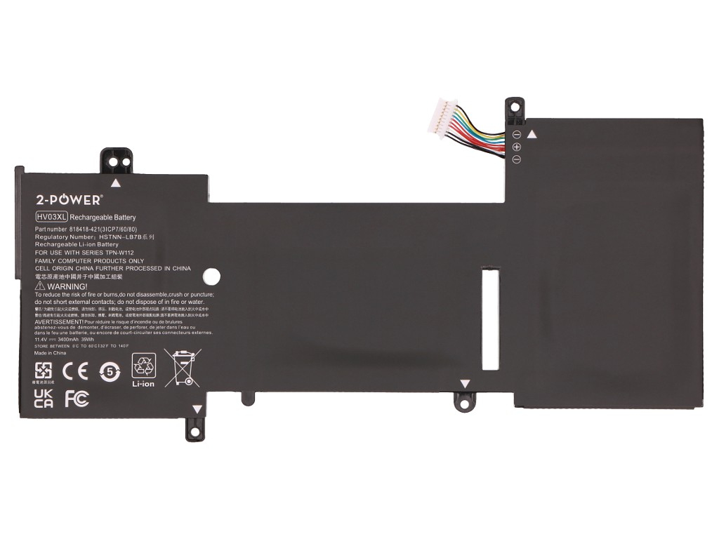 2-power Main Battery Pack - Akku - 3.400 mAh