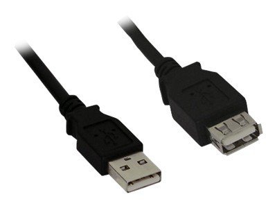InLine USB 2.0 Extension Cable Type A male / female, black, 3m