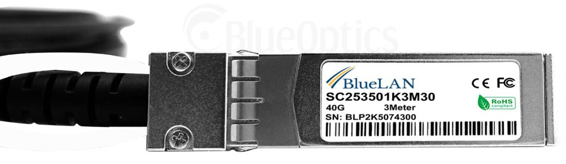 BlueOptics Check Point CPAC-TR-40SPLIT-QSFP-3M kompatibles BlueLAN QSFP DAC