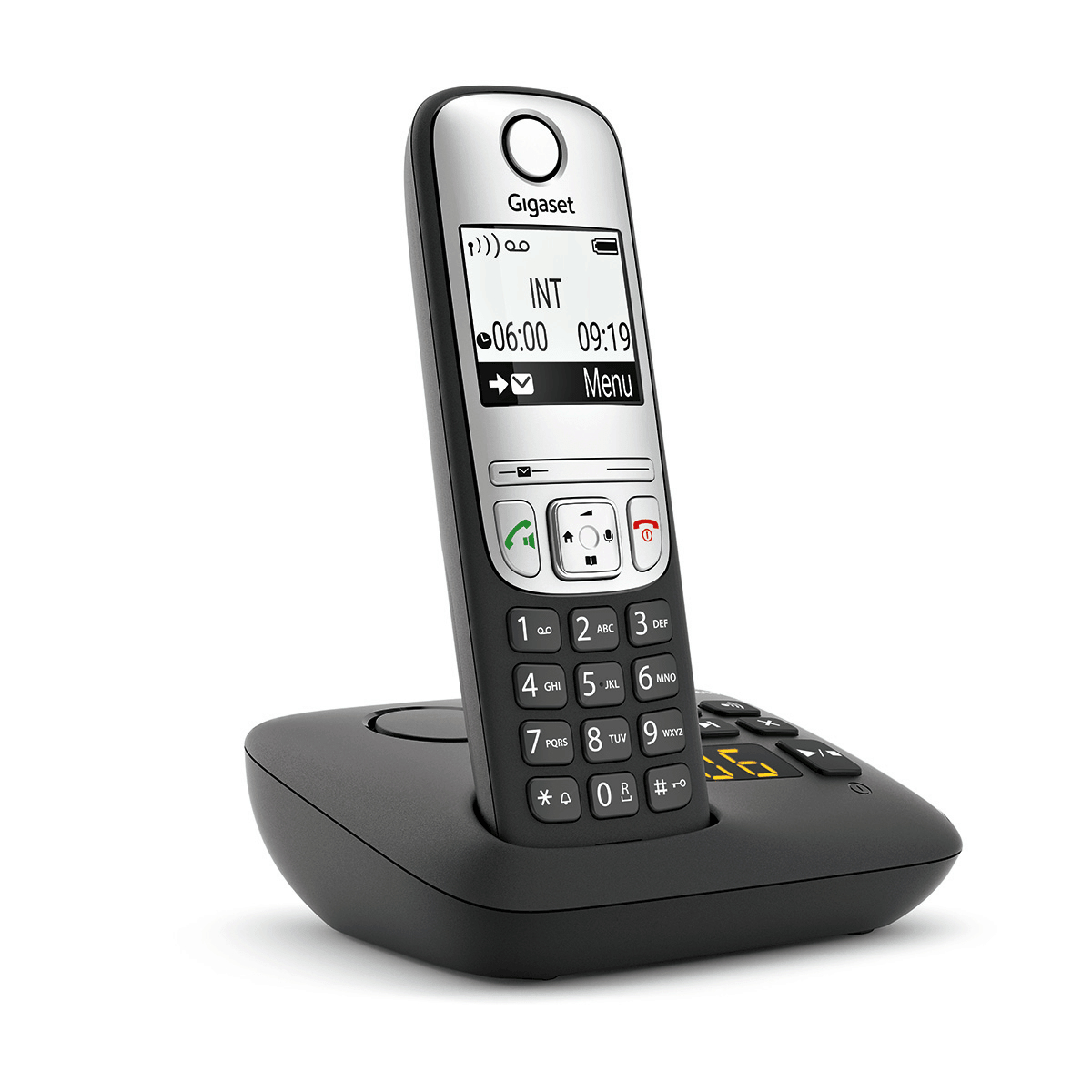 Gigaset AS690 - Téléphone sans fil avec ID d'appelant - ECO DECT\GAP - noir  (S30852-H2816-N101)