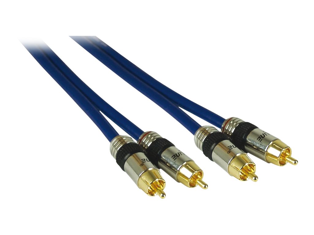 Kindermann Audiokabel - RCA x 2 mnnlich zu RCA x 2 mnnlich