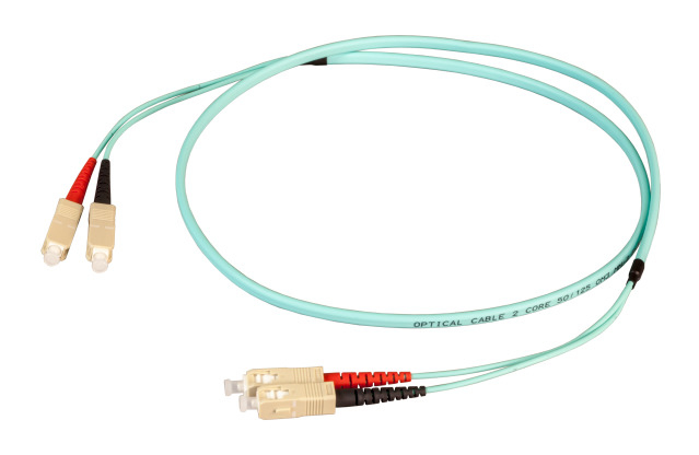 EFB Elektronik O7413FT.40 cavo a fibre ottiche 40 m SC OM3 Colore acqua