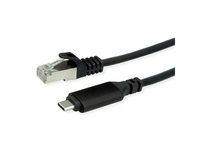 ROLINE USB3.2 Adapterkabel USB C - RJ45 ST/ST 2m - Digital/Daten - Netzwerk