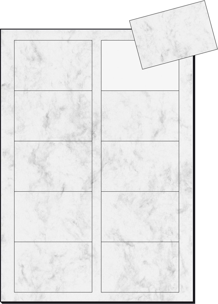 Sigel DP742 business card Laser/Inkjet Grey 100 pc(s)