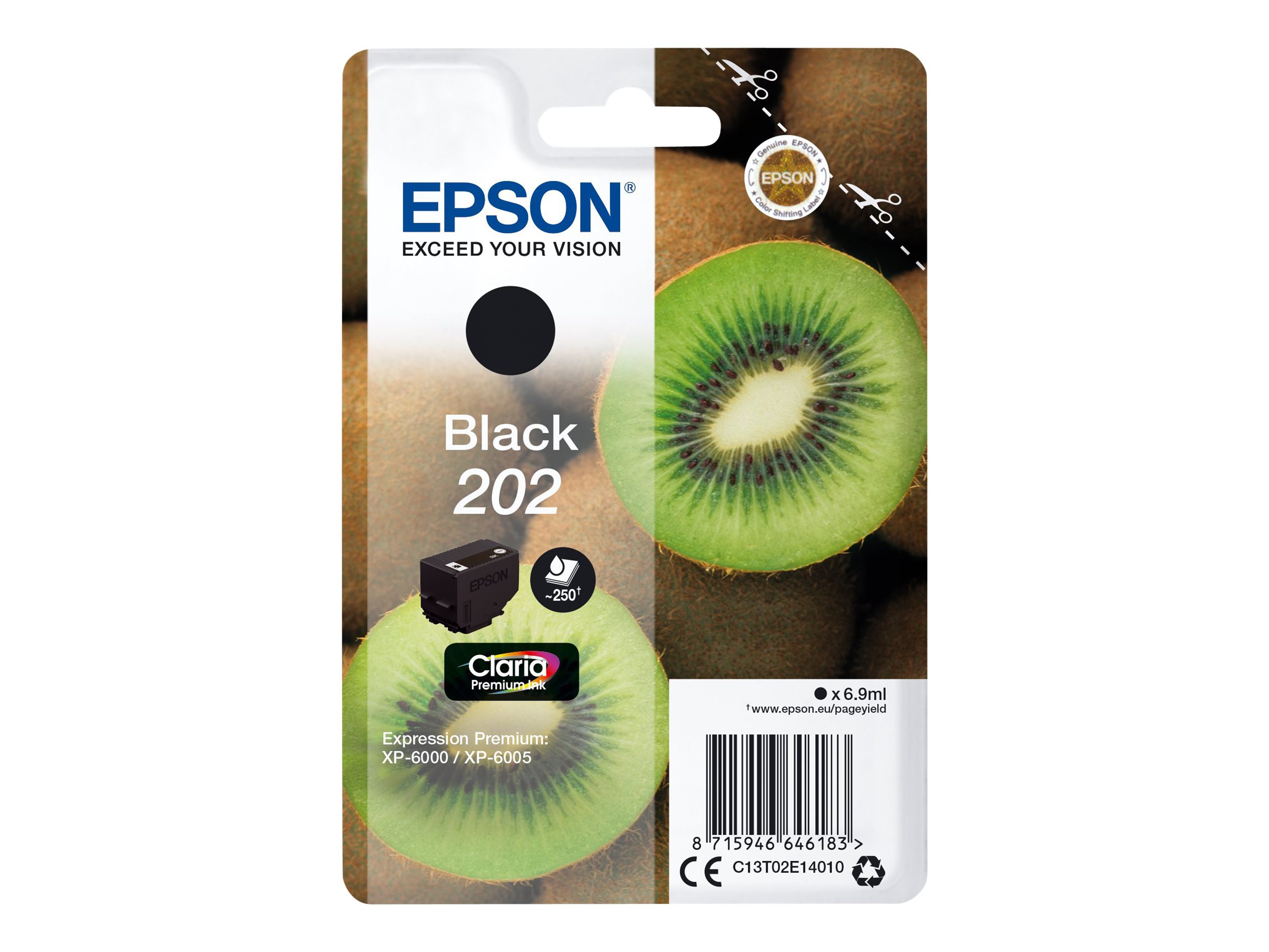 Epson Kiwi Singlepack Black 202 Claria Premium Ink