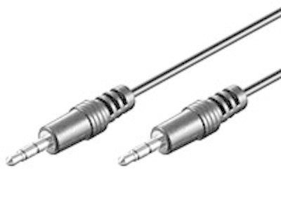 MediaRange 1m, 3.5mm - 3.5mm c�ble audio 3,5mm Noir