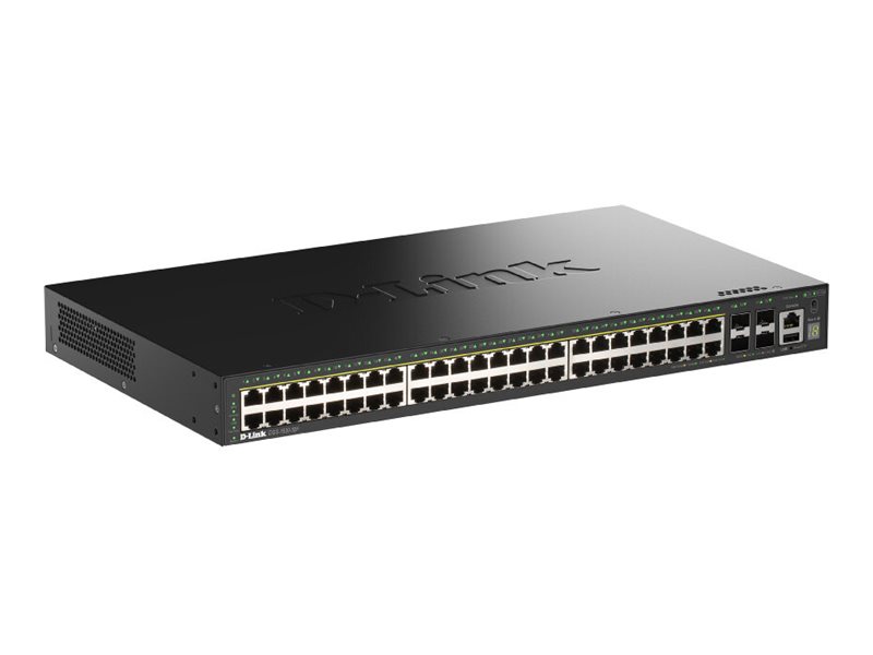 D-Link DGS-1530-52P/E switch Gestionado L2 Gigabit Ethernet (10/100/1000) Energ�a sobre Ethernet (PoE) Negro