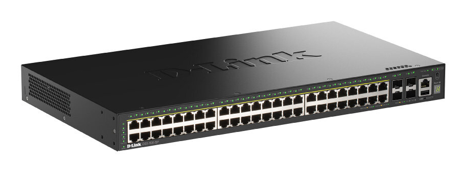 D-Link DGS-1530-52P/E switch di rete Gestito L2 Gigabit Ethernet (10/100/1000) Supporto Power over Ethernet (PoE) Nero