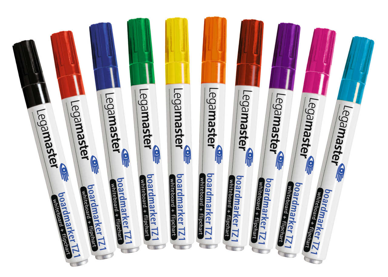 LEGAMASTER TZ1 Boardmarker sortiert 10St. - 10 St�ck(e) - Schwarz - Blau - Braun - Gr�n - Navy - Orange - Pink - Rot - Violett - Gelb - Wei� - 1,5 mm - 3 mm - Deutschland