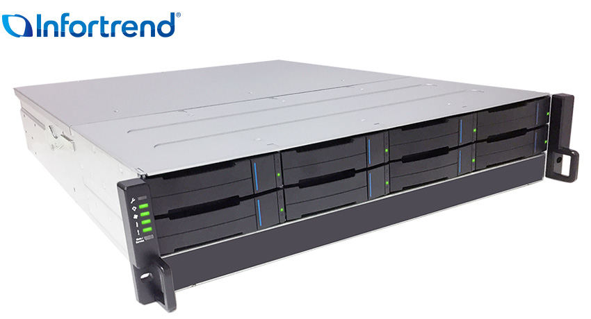 Infortrend EonStor GSe Pro 3008 - NAS - Rack (2U) - Intel Pentium - Schwarz - Grau