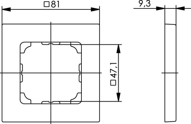 Teleg�rtner B00004A0024 Placca copripresa e copri interruttori Bianco