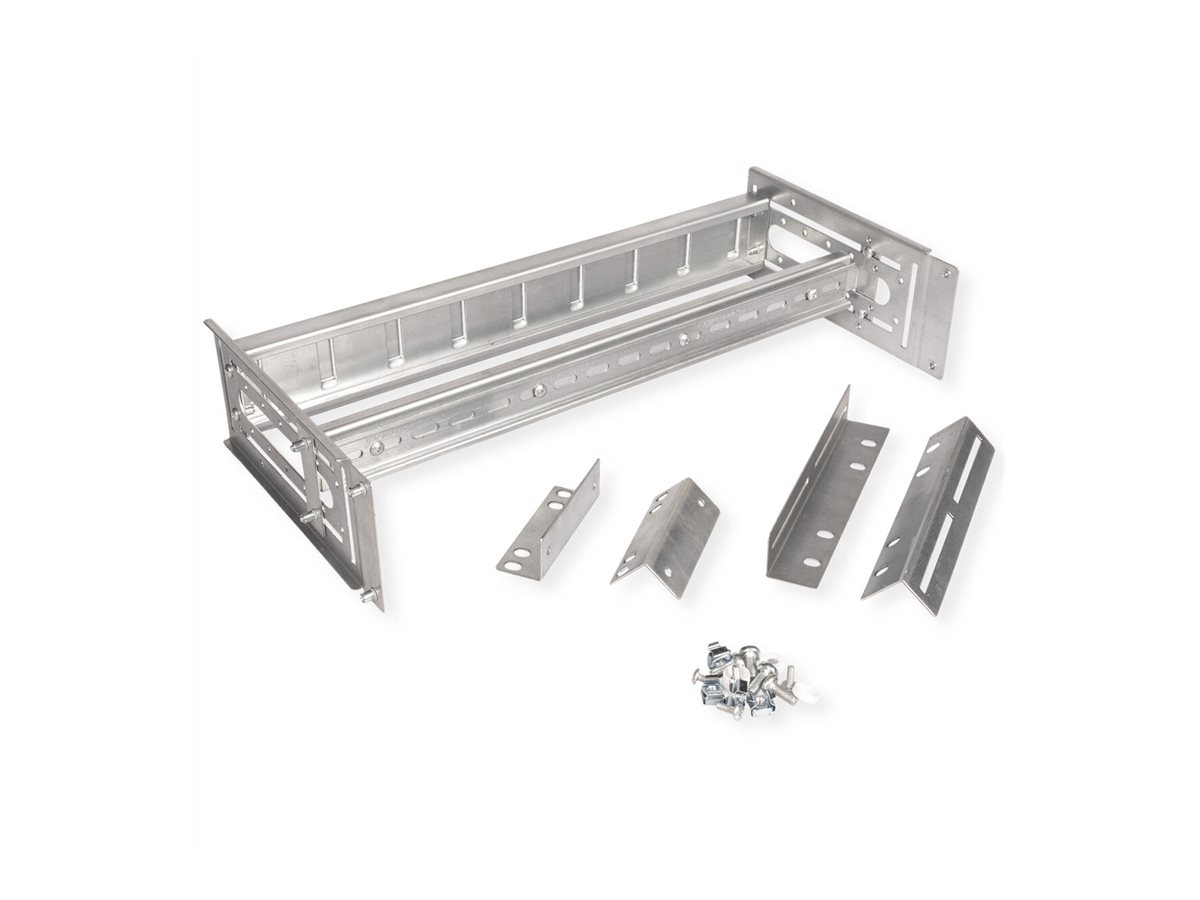 ROLINE Rack DIN-Schienen-Tr�ger - Silber - 4U - 48.3 cm (19)