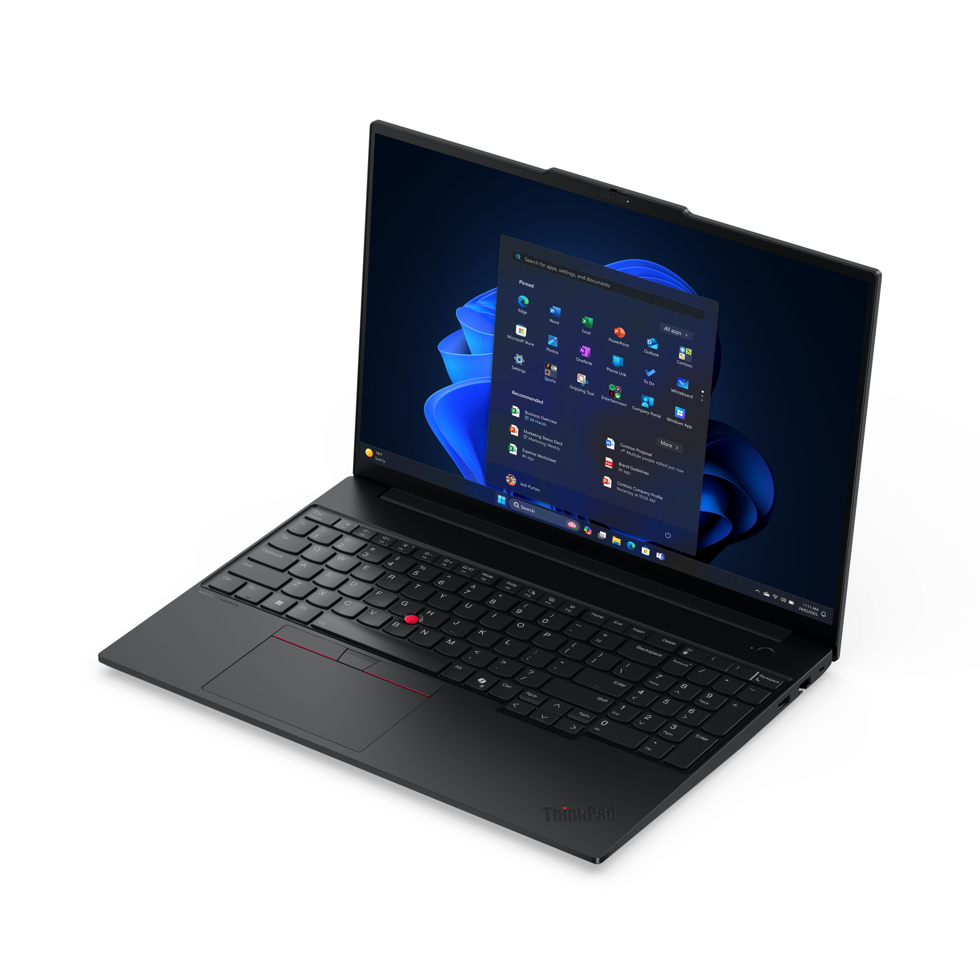 Lenovo ThinkPad E16 Gen 3 (Intel) Copilot+ PC Intel Core Ultra 5 228V Port�til 40,6 cm (16) WUXGA 32 GB LPDDR5x-SDRAM 512 GB SSD Wi-Fi 6E (802.11ax) Windows 11 Pro Alem�n Negro