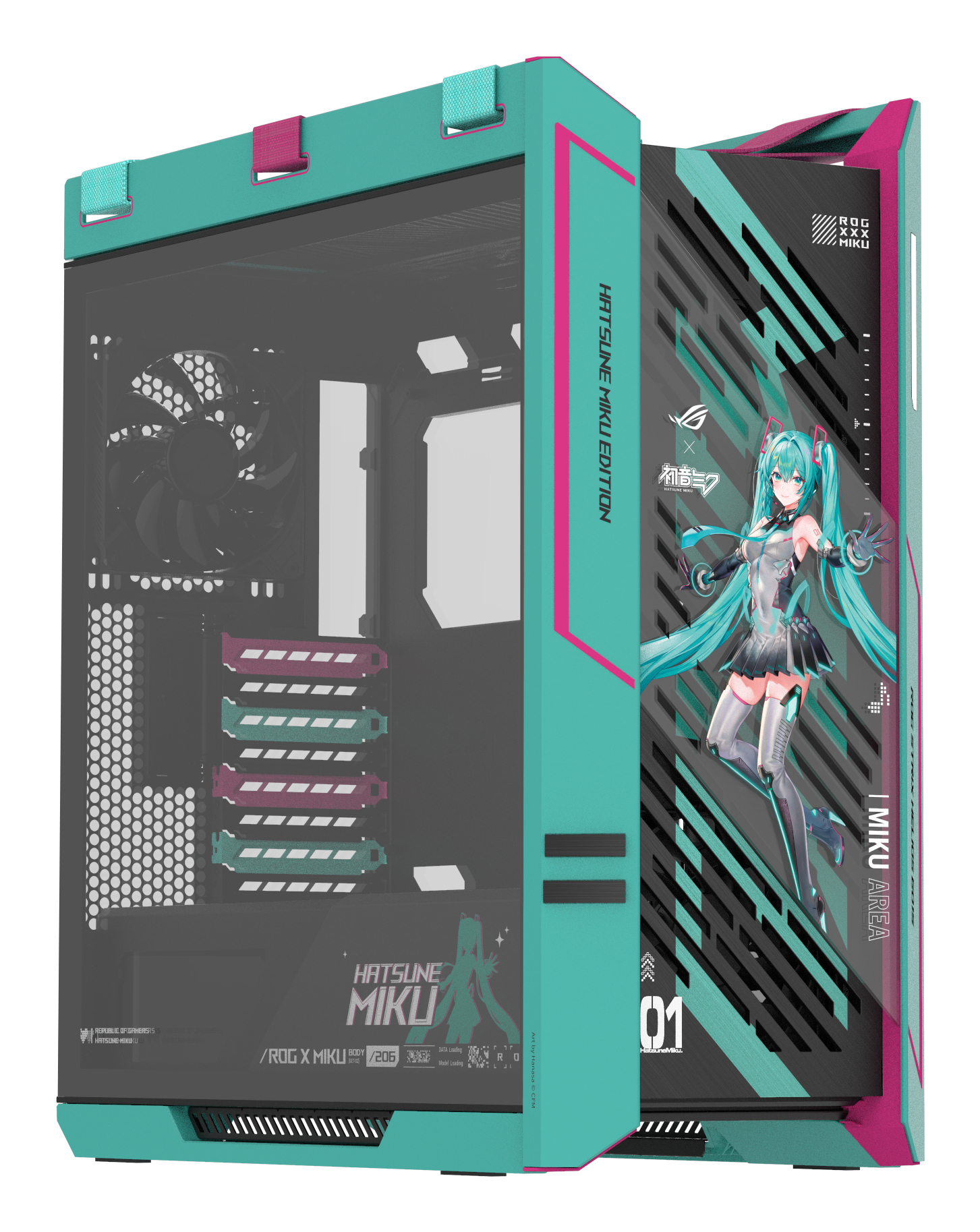 ASUS ROG Strix Helios II Hatsune Miku Edition Midi Tower Multicolor