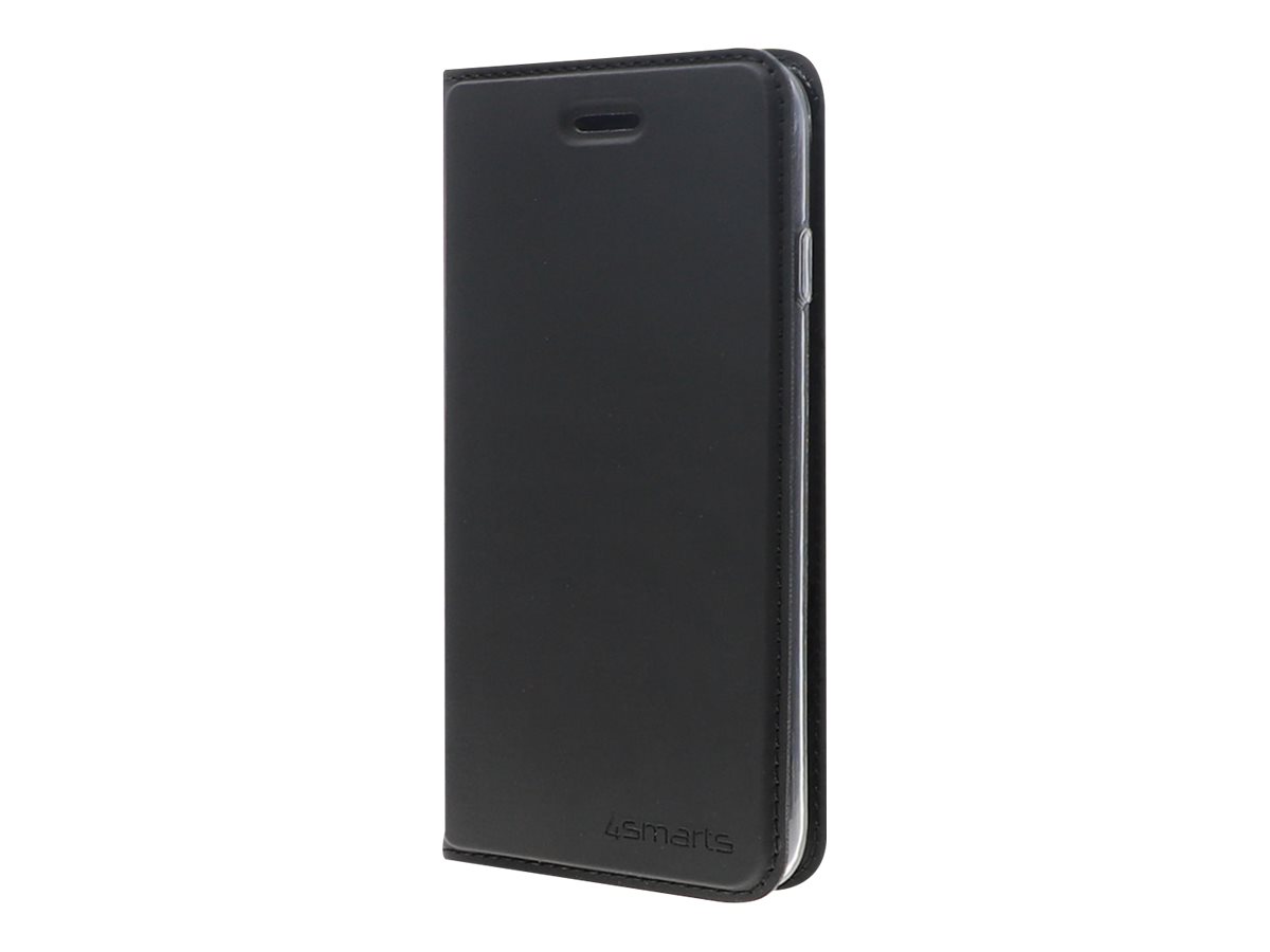 4smarts URBAN Lite - Flip-Hlle fr Mobiltelefon - Kunstleder - Schwarz - fr Apple iPhone 7, 8, SE (2. Generation)