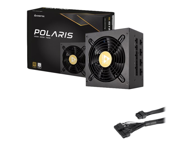 Chieftec Polaris alimentatore per computer 650 W 20+4 pin ATX PS/2 Nero