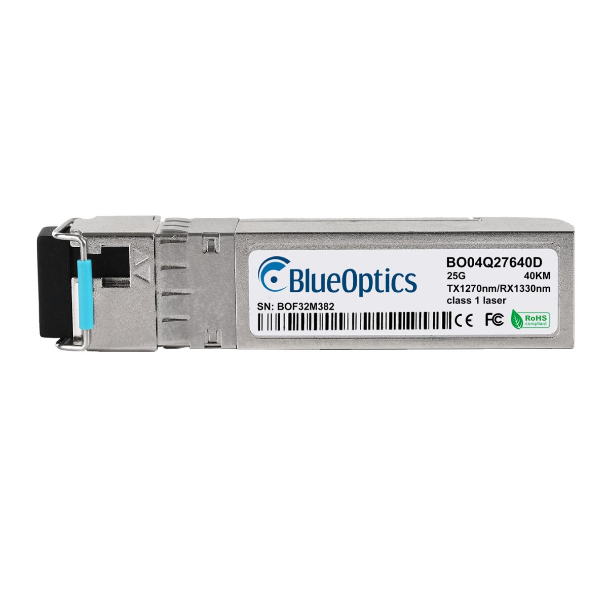 BlueOptics SFP28-25G-BX-U-40KM-HU-BO network transceiver module Fiber optic 25000 Mbit/s