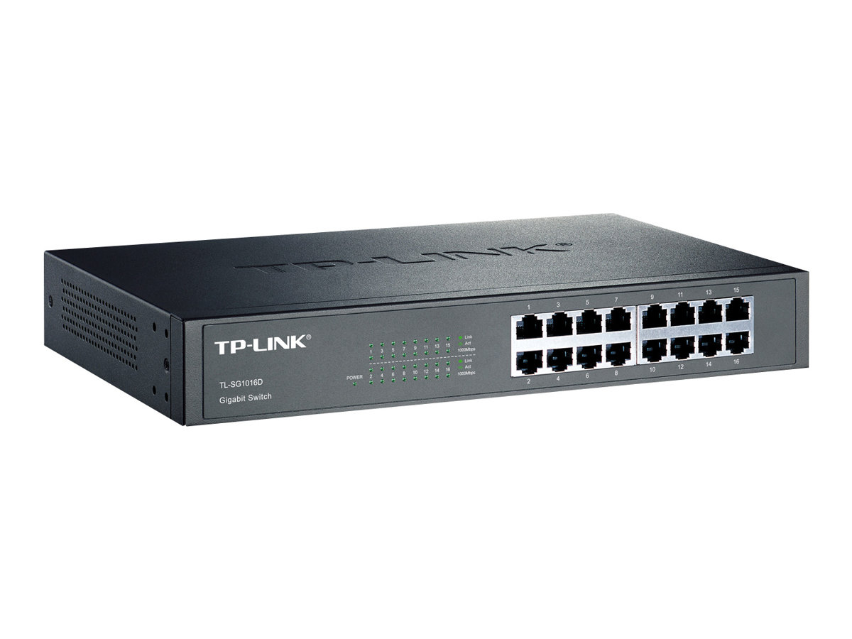 TP-LINK TL-SG1016D 16-Port Gigabit Switch - Switch