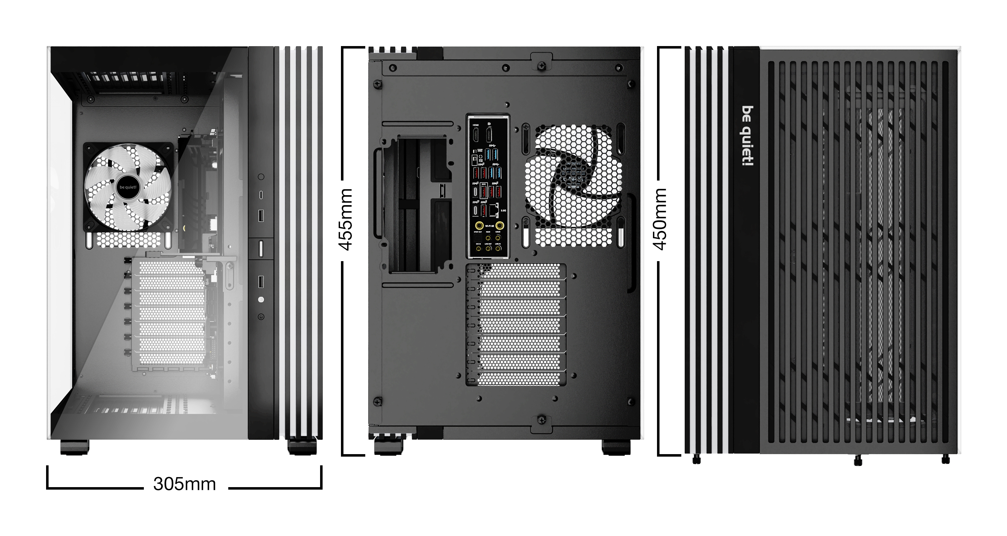 Be Quiet! Light Base 600 LX - Midi-Tower - ATX - Seitenteil mit Fenster (Glas)