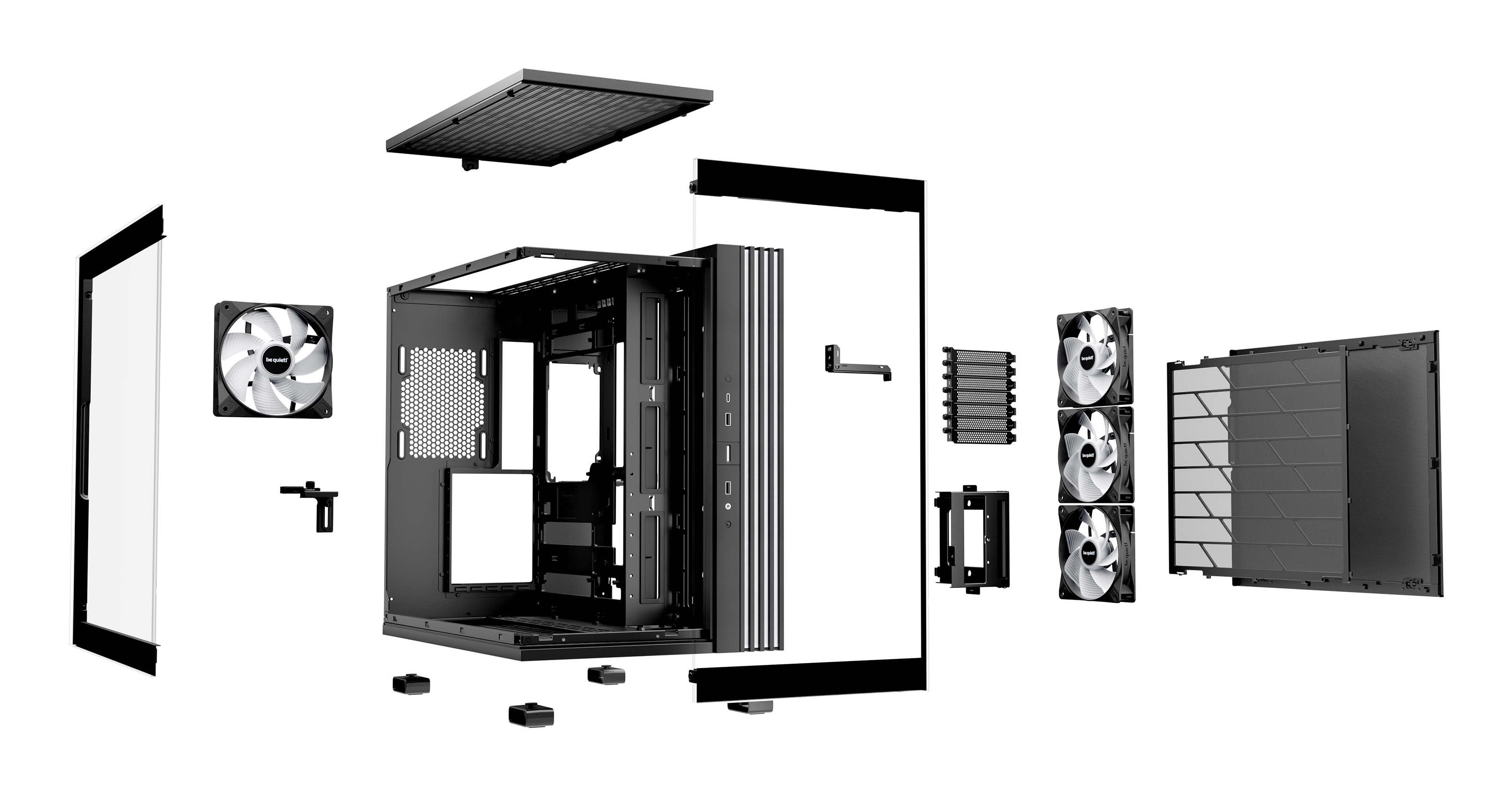 Be Quiet! Light Base 600 LX - Midi-Tower - ATX - Seitenteil mit Fenster (Glas)
