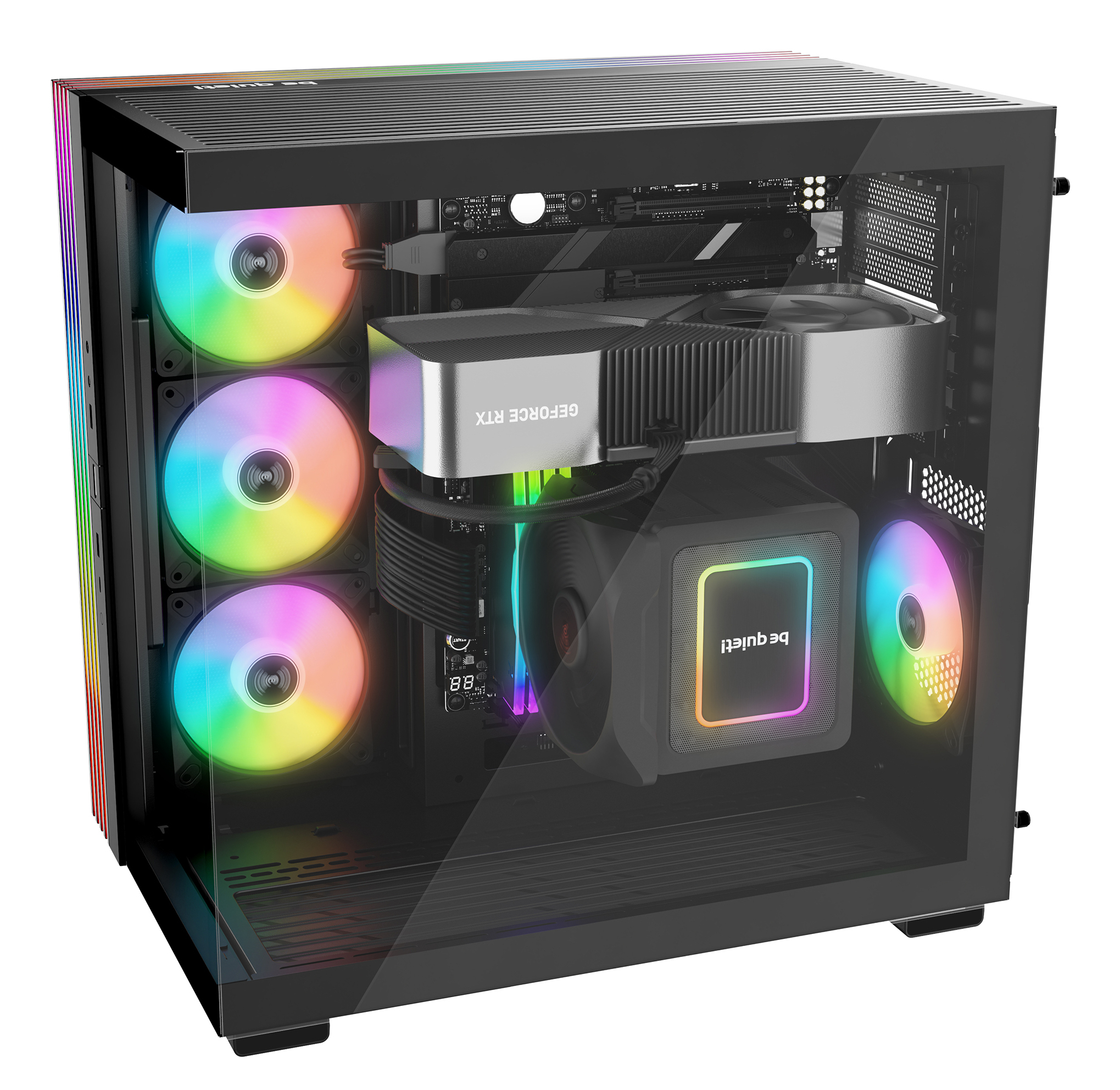 Be Quiet! Light Base 600 LX - Midi-Tower - ATX - Seitenteil mit Fenster (Glas)