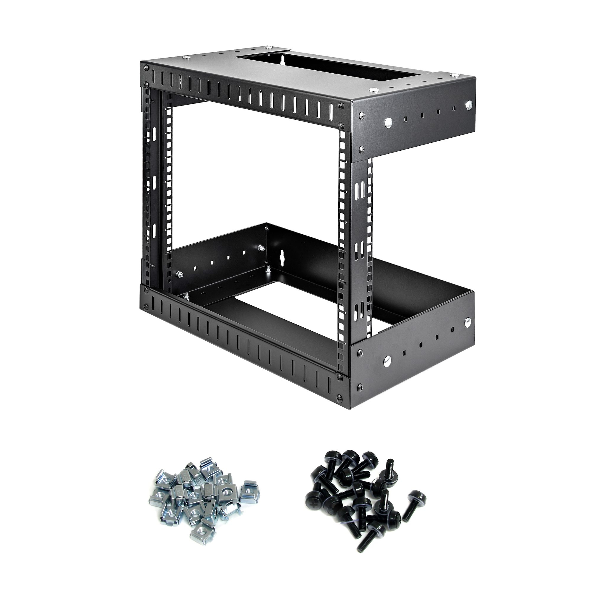 StarTech.com Rack 8U a giorno per montaggio attrezzature a parete - Profondit� regolabile