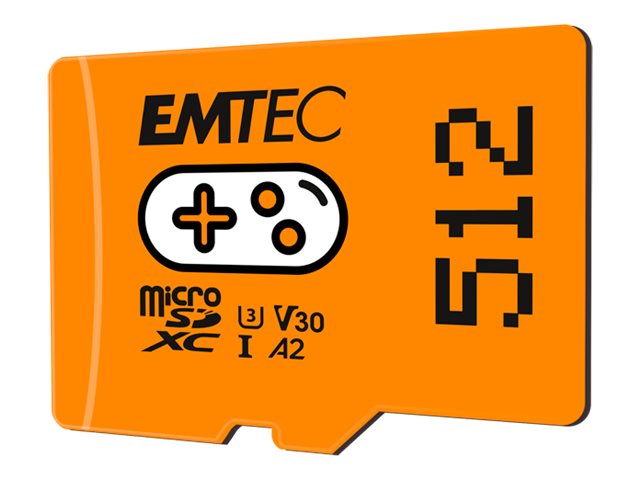 EMTEC Gaming - Flash-Speicherkarte - 512 GB - A2 / Video Class V30 / UHS-I U3