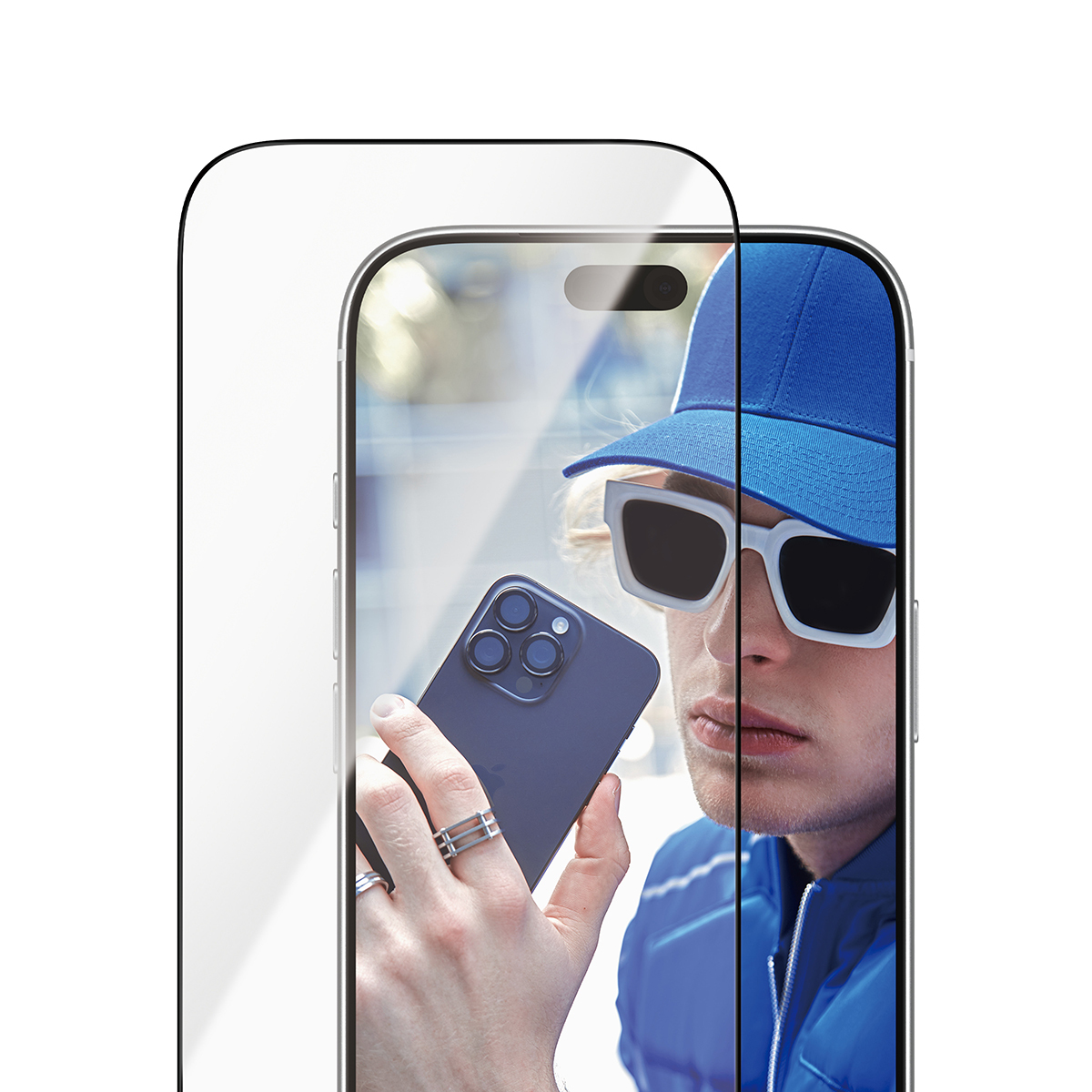PanzerGlass Bildschirmschutz f�r Handy - ultra-breite Passform mit FASTFIT IN-A-BOX