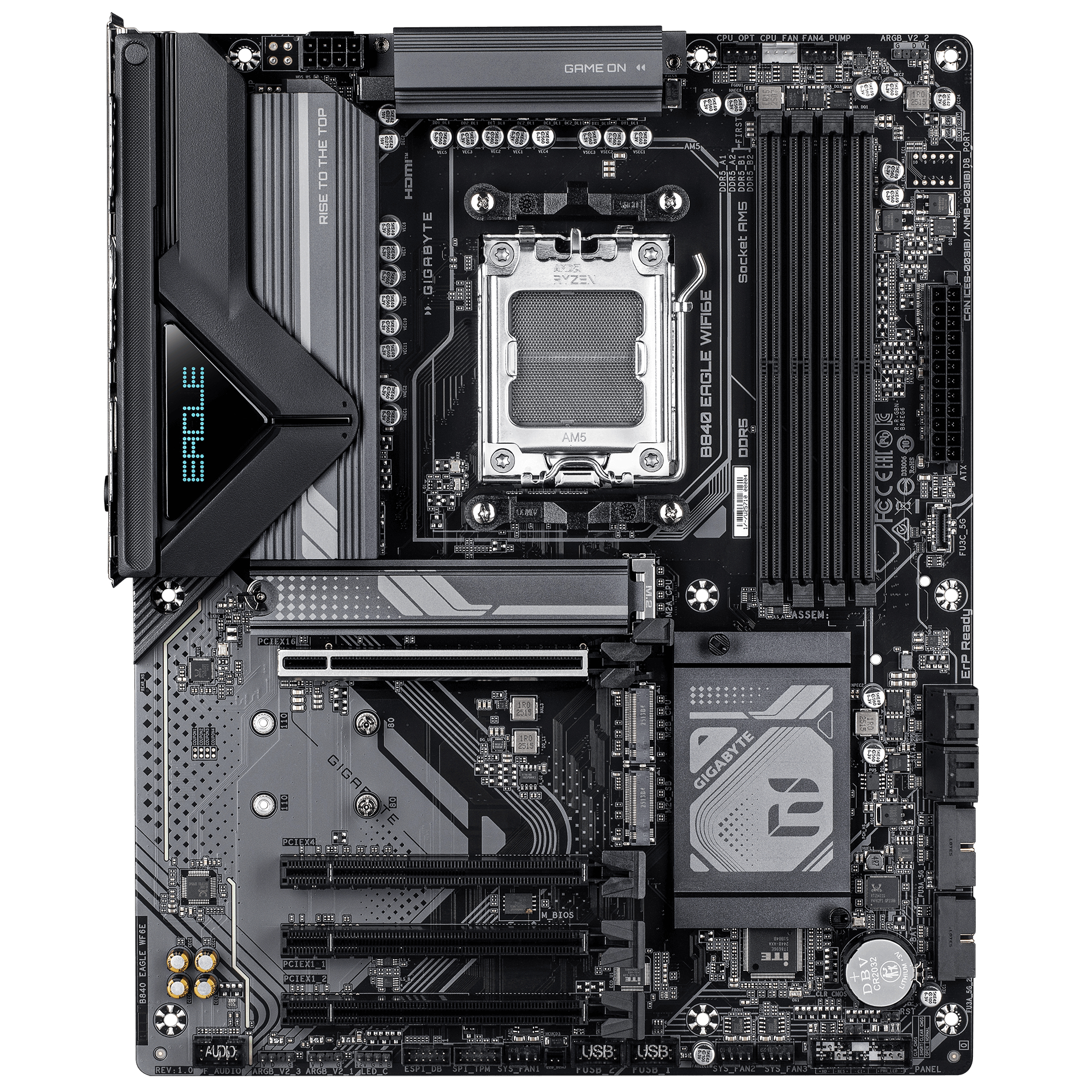 Gigabyte MB GBT AMD AM5 B840 EAGLE WF6E - AMD Sockel AM5 (Ryzen Zen4) - ATX