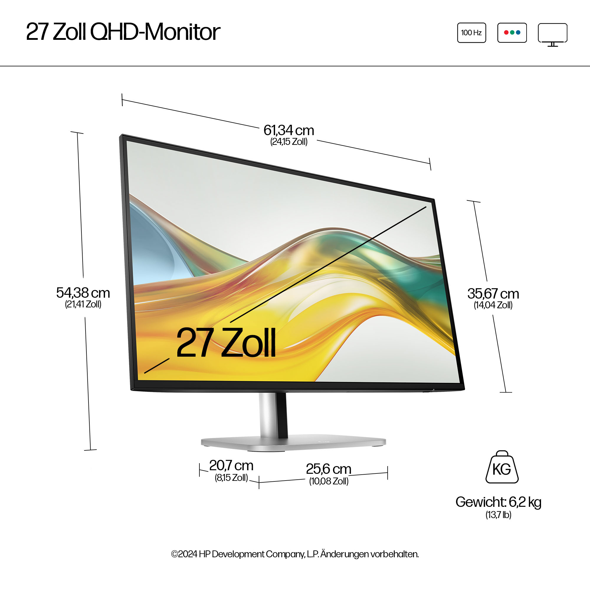 HP 527pq - Series 5 Pro - LED-Monitor - 68.6 cm (27)