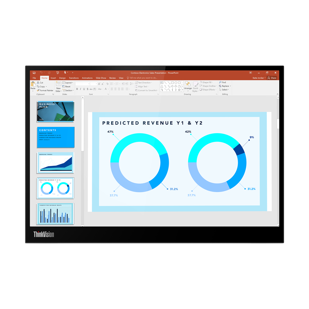 Lenovo ThinkVision M14d 35,6 cm (14) 2240 x 1400 Pixel 2.2K LED Nero