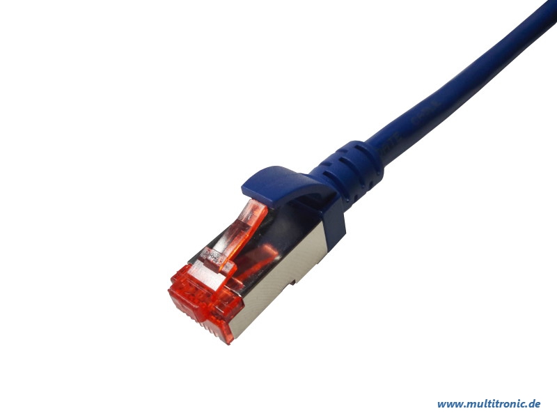 Brackton Patchkabel Cat.6 SF/UTP 500MHz HF 10m blau - Netzwerk - CAT 6