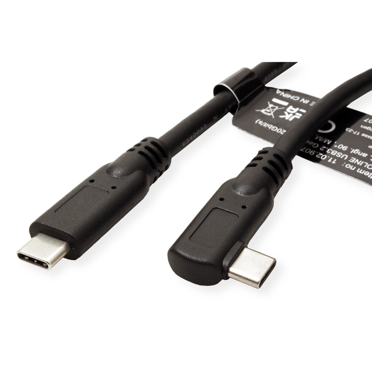 Secomp 11.02.9075 c�ble USB 1 m USB 3.2 Gen 2 (3.1 Gen 2) USB C Noir