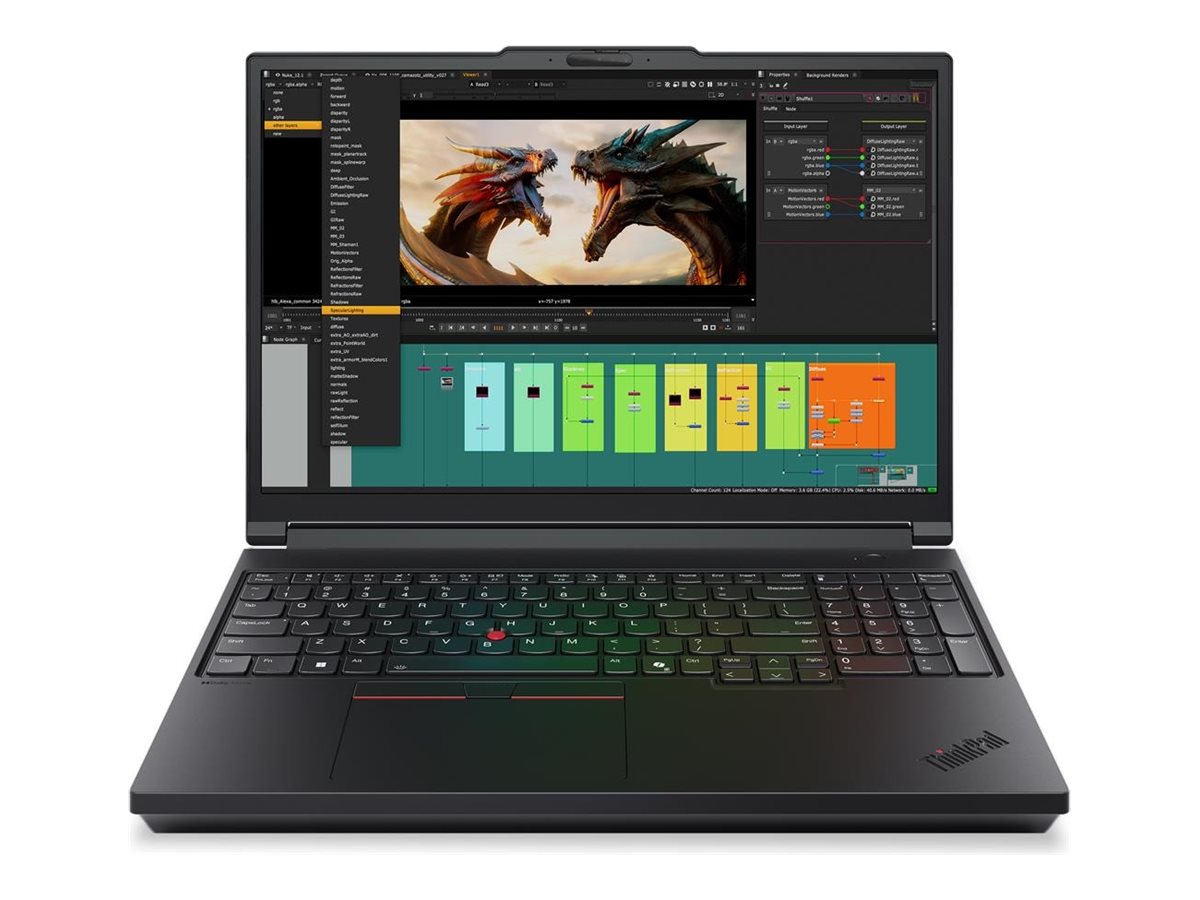 Lenovo ThinkPad P16 Gen 3 21RQ - Intel Core Ultra 7 255HX / 2.4 GHz - Win 11 Pro - RTX PRO 2000 Blackwell - 32 GB RAM - 1 TB SSD TCG Opal Encryption 2, NVMe, Performance - 40.6 cm (16)
