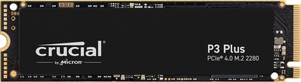 Crucial P3 Plus - SSD - 1 TB - intern - M.2 2280 - PCIe 4.0 x4 (NVMe)