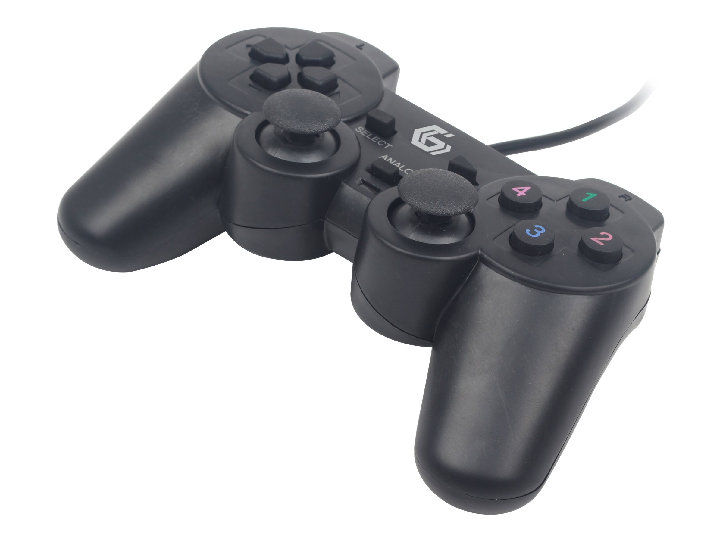 Gembird JPD-PS4U-01 mando y volante Negro USB Gamepad Analógico PC,  PlayStation 4
