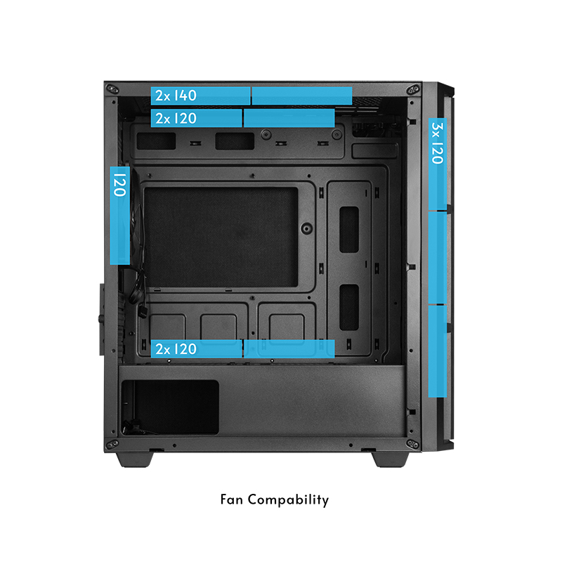 Chieftec Pro Mini AZ-01B-OP - MT - Mini-ATX - keine Spannungsversorgung (ATX)