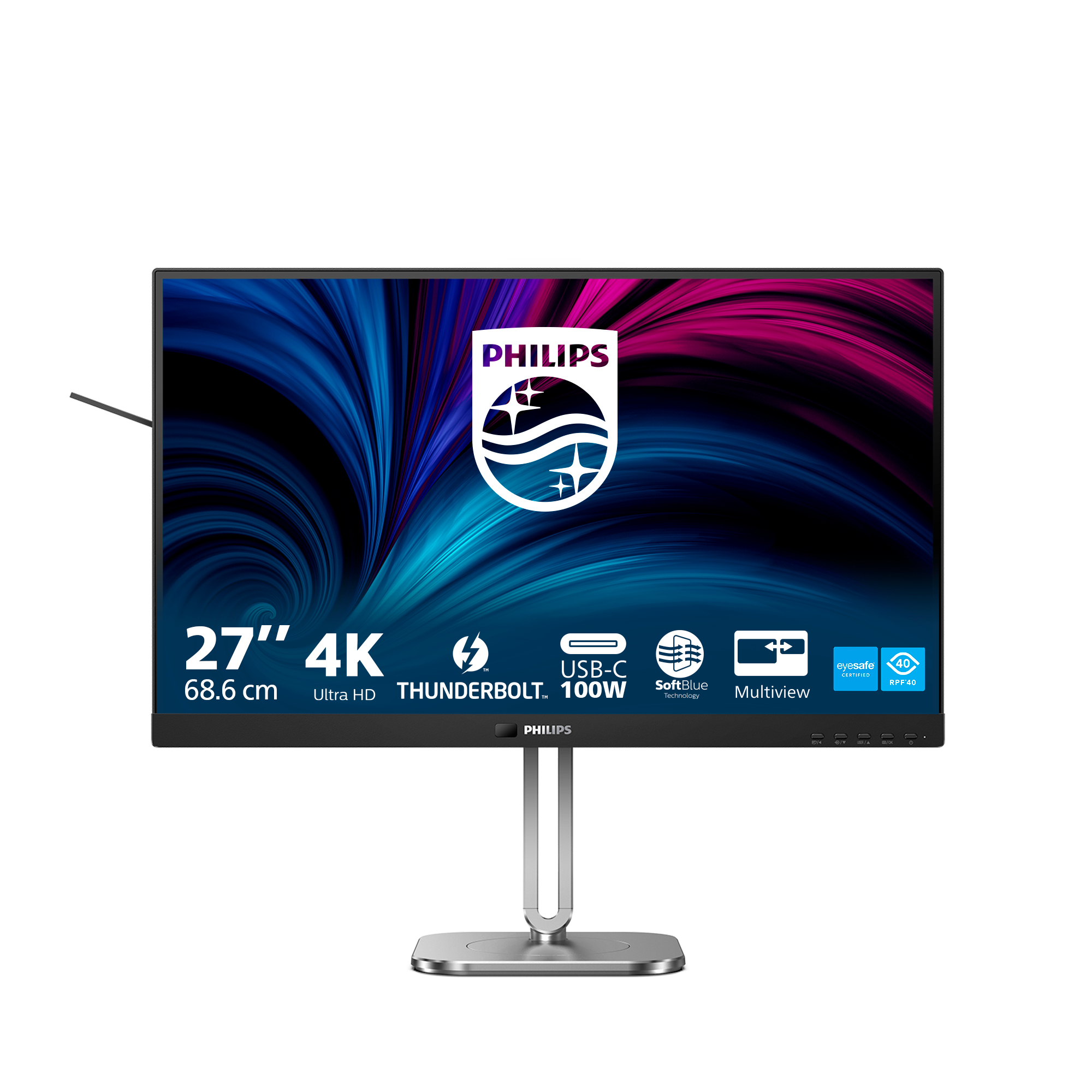 Philips 6000 series 27B2U6903/00 computer monitor 68.6 cm (27) 3840 x 2160 pixels 4K Ultra HD LED Anthracite