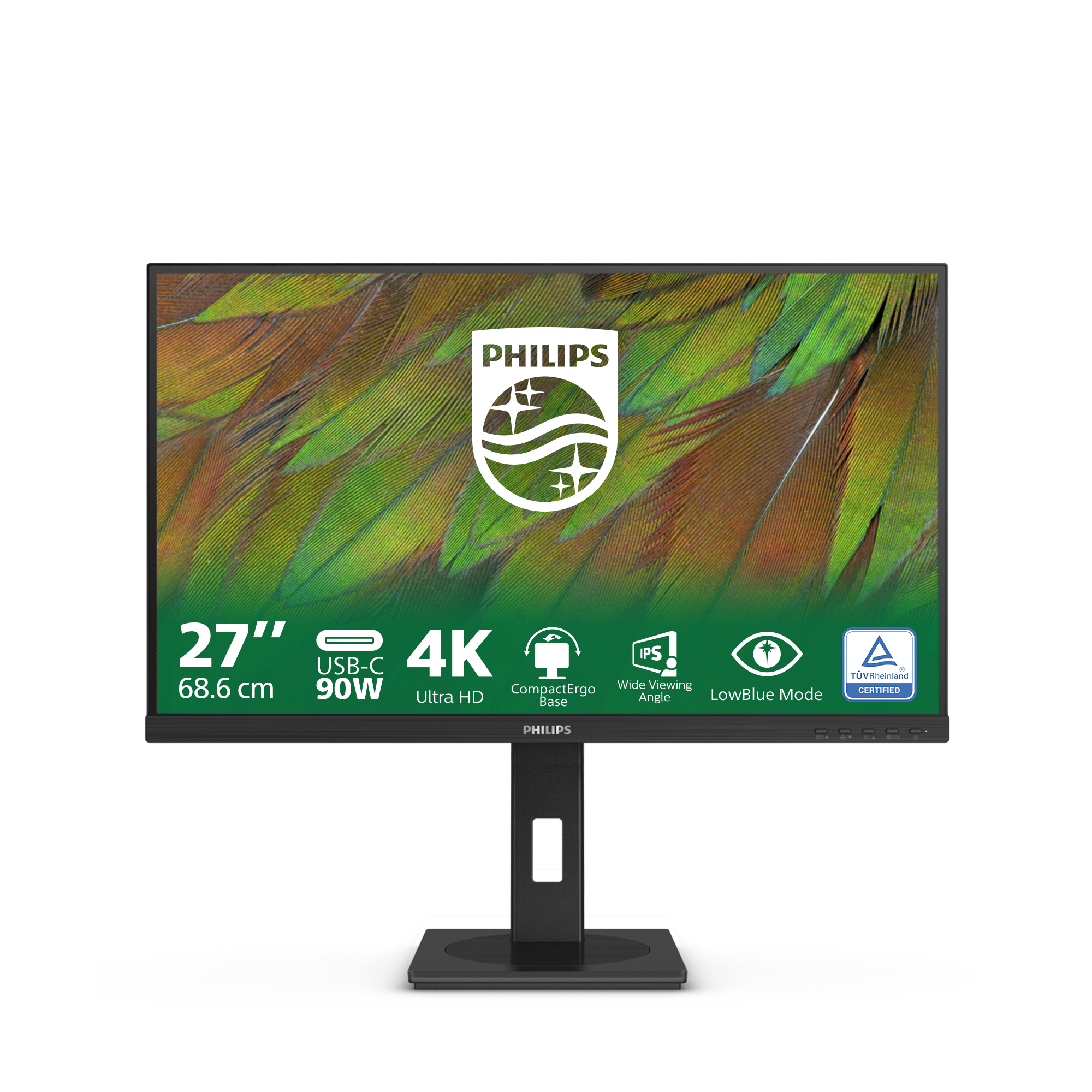 Philips 3000 series 27B1U3900/00 computer monitor 68.6 cm (27) 3840 x 2160 pixels 4K Ultra HD LCD Black