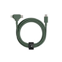 Native Union Belt Duo - Grn - USB C - USB C/Lightning - 1,5 m - Mnnlich - Mnnlich