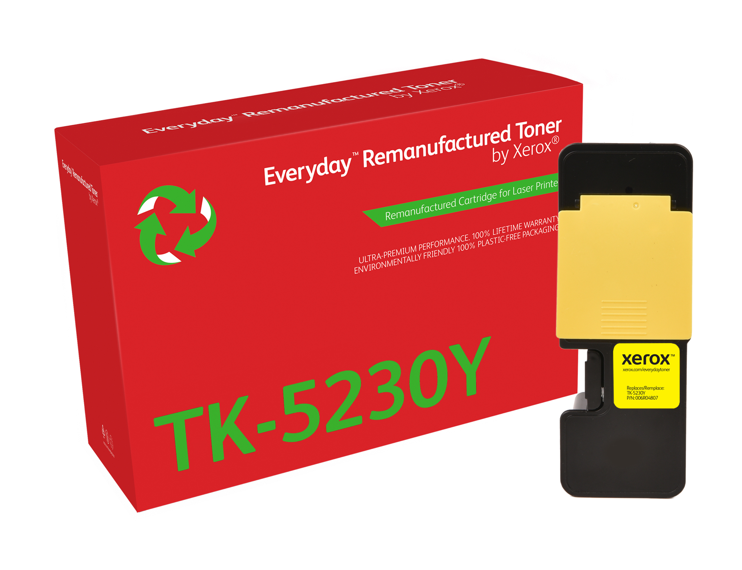 Remanufacturado Everyday Tner Everyday Amarillo remanufacturado de Xerox es compatible con Kyocera TK-5230Y, Capacidad estndar